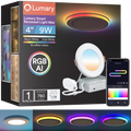 Luz empotrable Lumary Smart RGBAI con luz nocturna auxiliar degradada