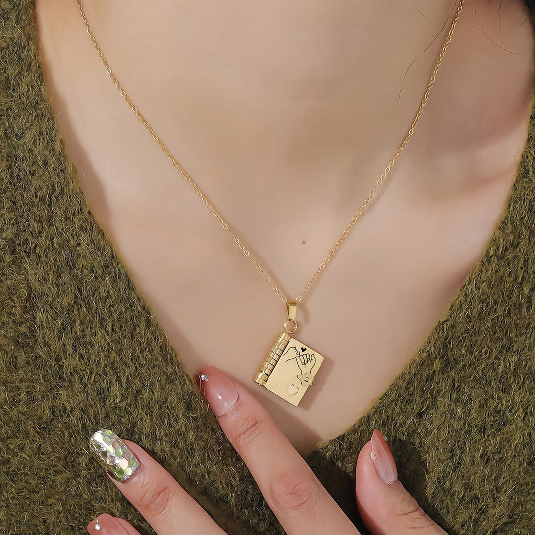Para Hija - Collar Libro Siempre Contigo