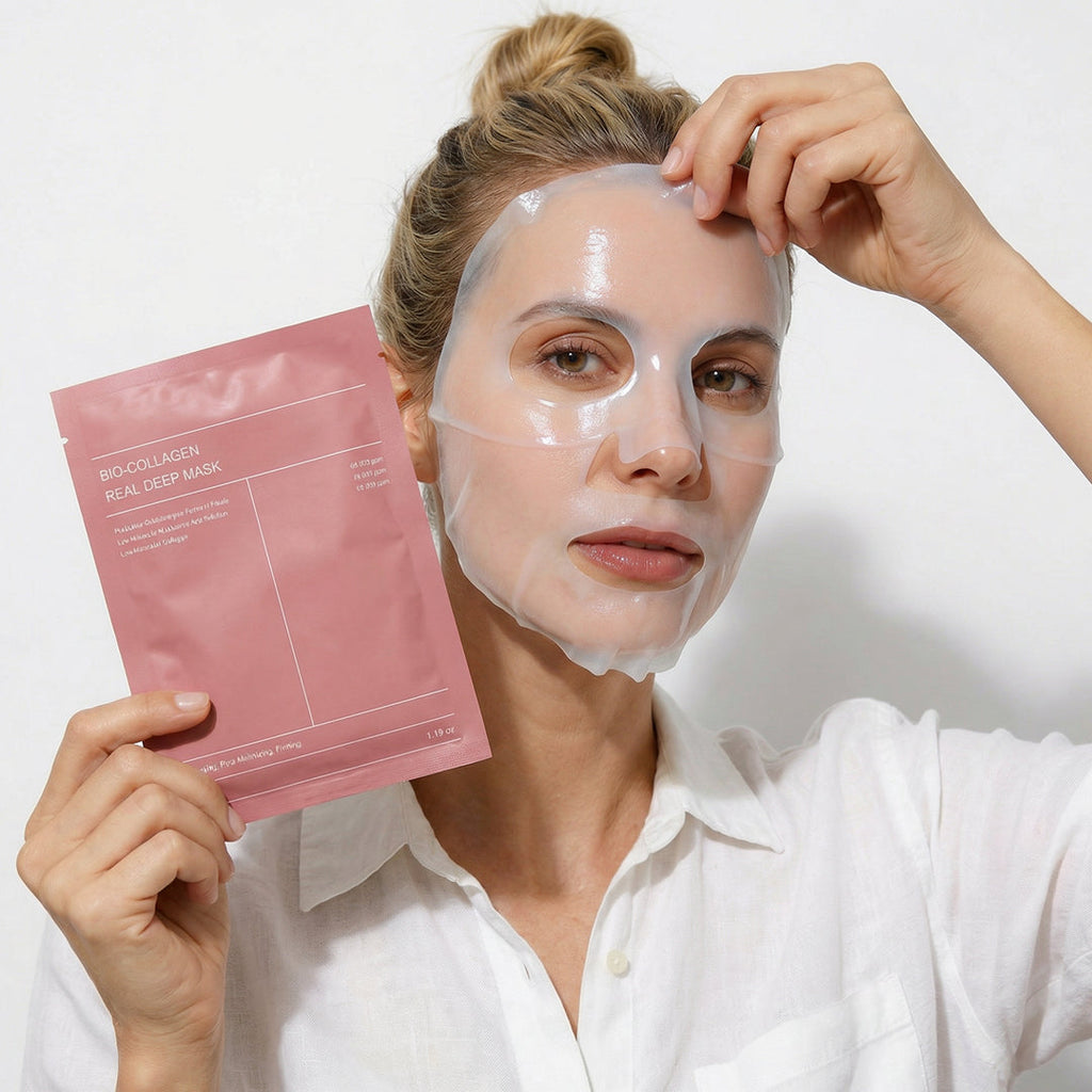 Mascarilla facial reparadora profunda con colágeno Lovocross