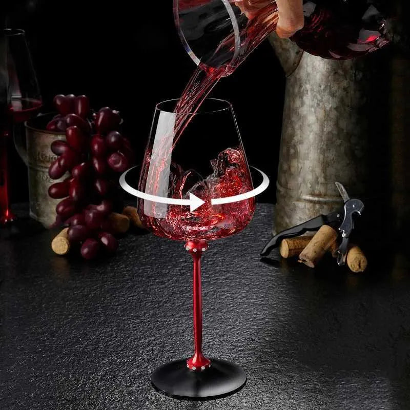 Copas de vino giratorias