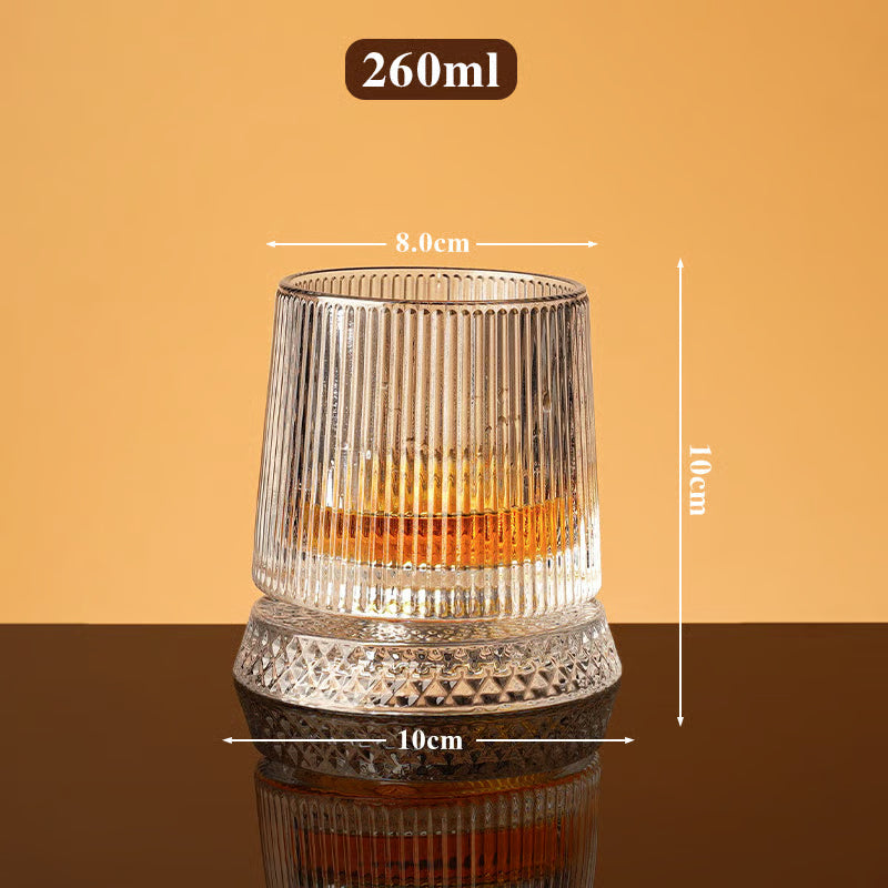 Luxury 360° Spinning Crystal Glass