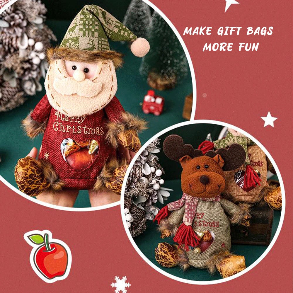 Bolsas de regalo de Navidad con diseño de cremallera