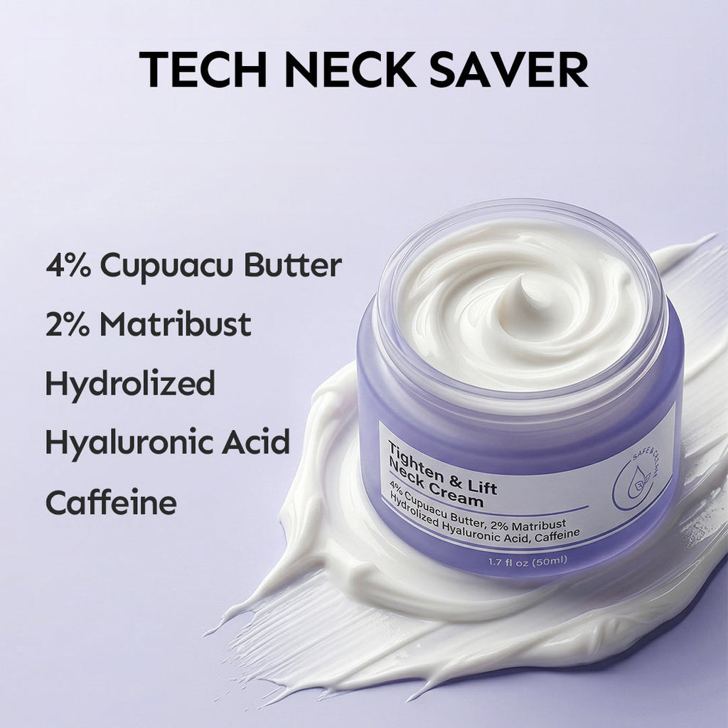 Crema para el Rescate del Cuello de Lovocross – Suaviza las líneas del cuello, Reafirma e Hidrata Profundamente