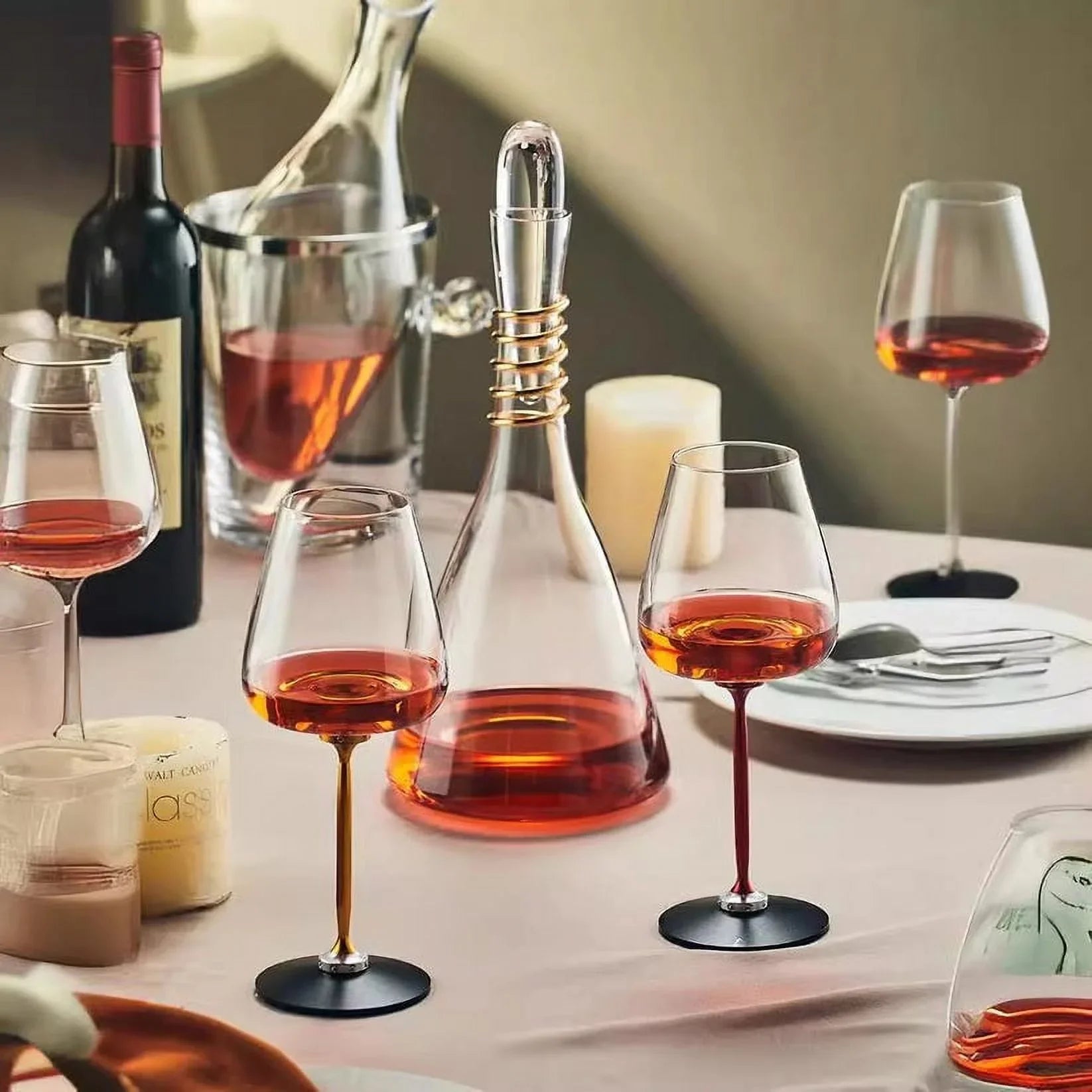 Rotating Wine Glasses
