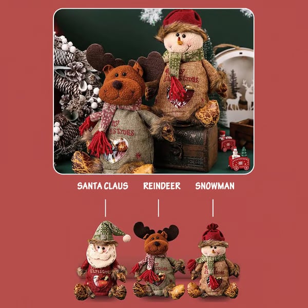 Christmas Gift Bags Zipper Design