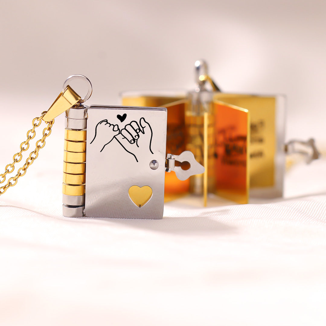 Para Hija - Collar Libro Siempre Contigo