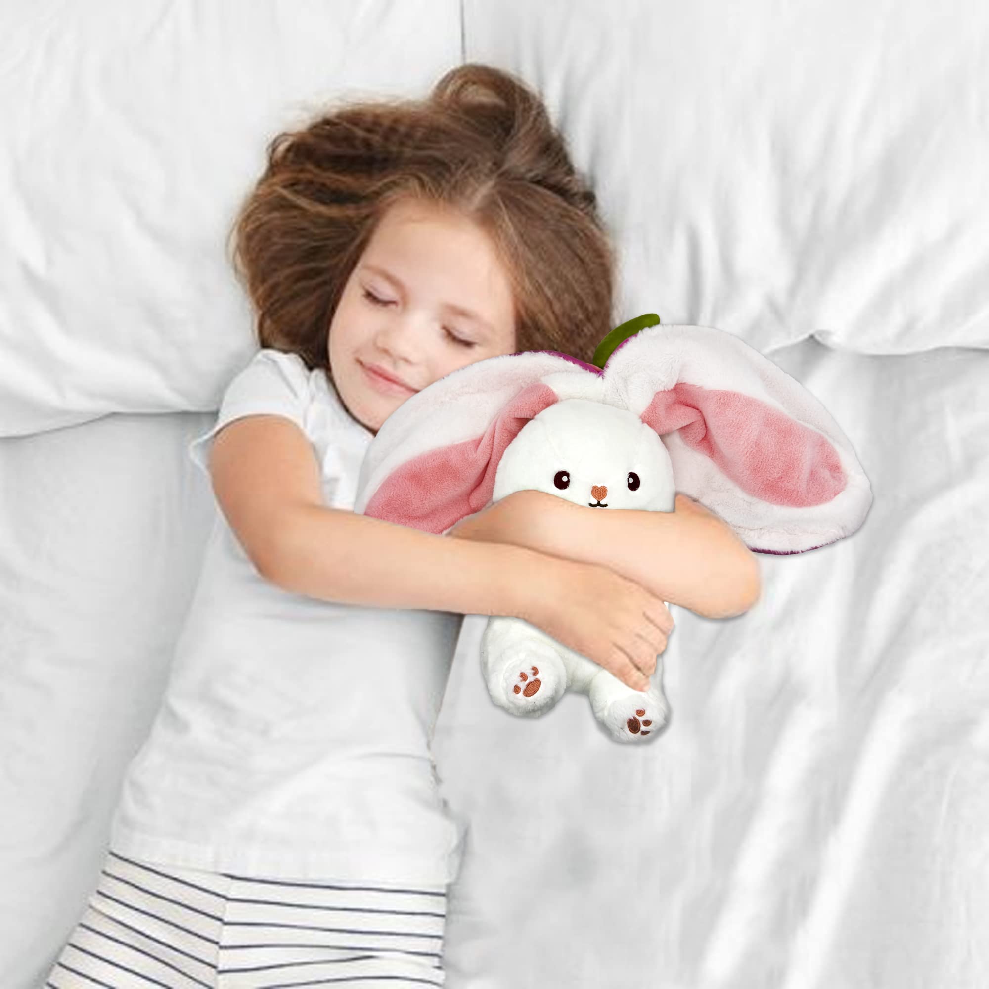 🐰🥚Oferta anticipada de Pascua 49% DE DESCUENTO Juguete de peluche 2 en 1 diseño de conejo fresa🍓🐰🎀