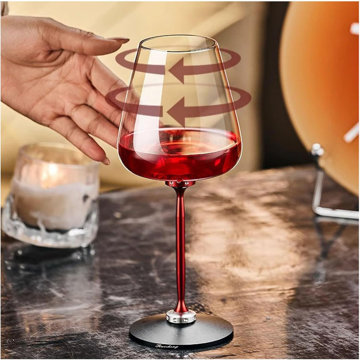 Rotating Wine Glasses