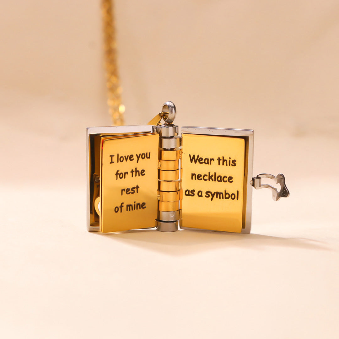 Para Hija - Collar Libro Siempre Contigo