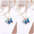 Collar Mariposa de Cristal Amor y Libertad