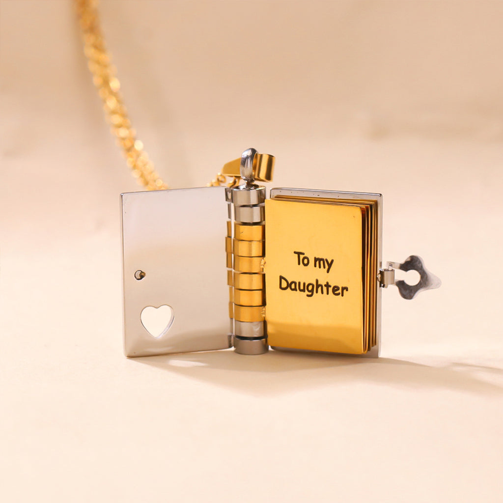 Para Hija - Collar Libro Siempre Contigo