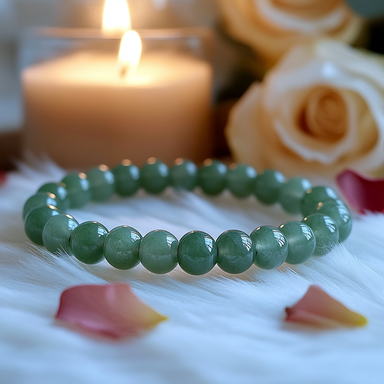 Pulsera de Cuarzo Rosa Encantado