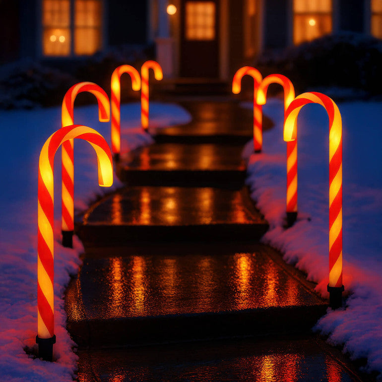Luces de bastón de caramelo