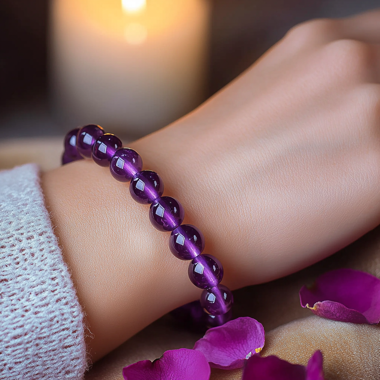 Pulsera de Cuarzo Rosa Encantado