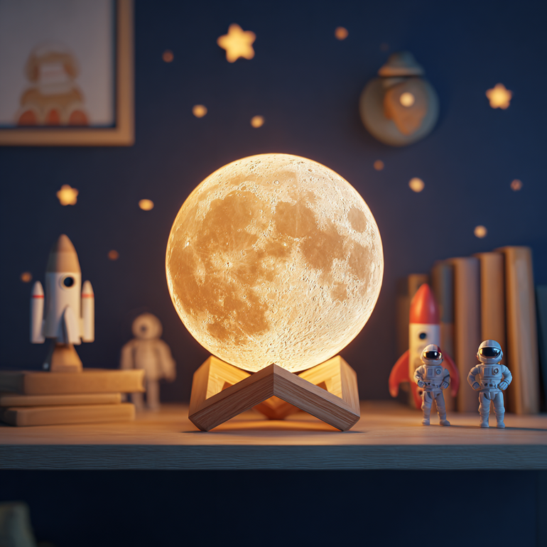 Lámpara Luna Mística