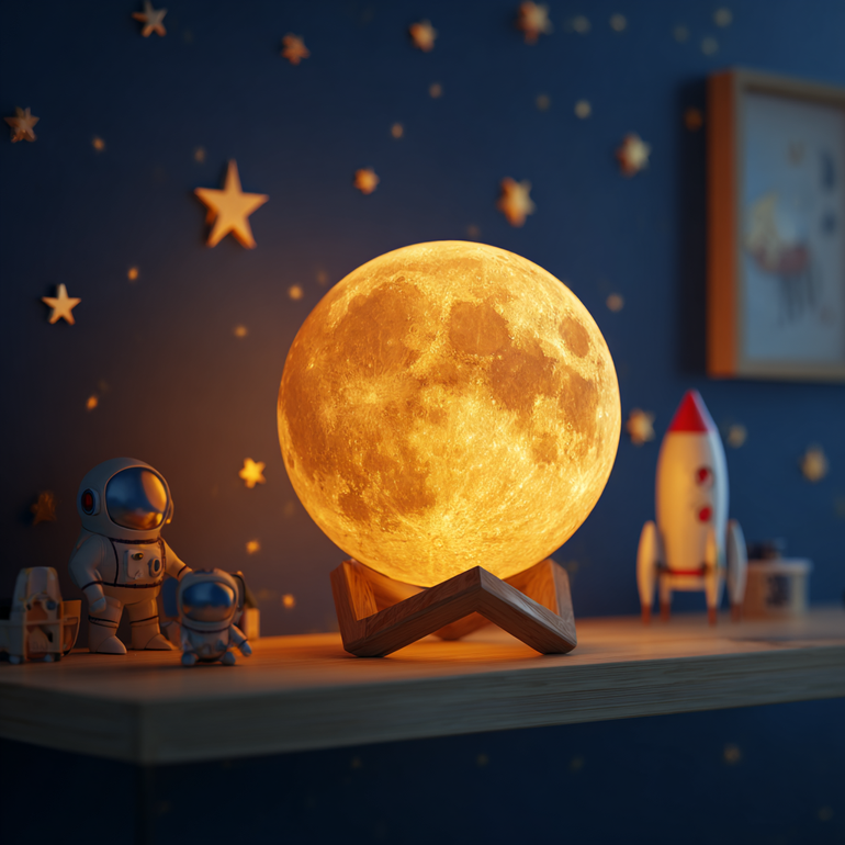 Lámpara Luna Mística