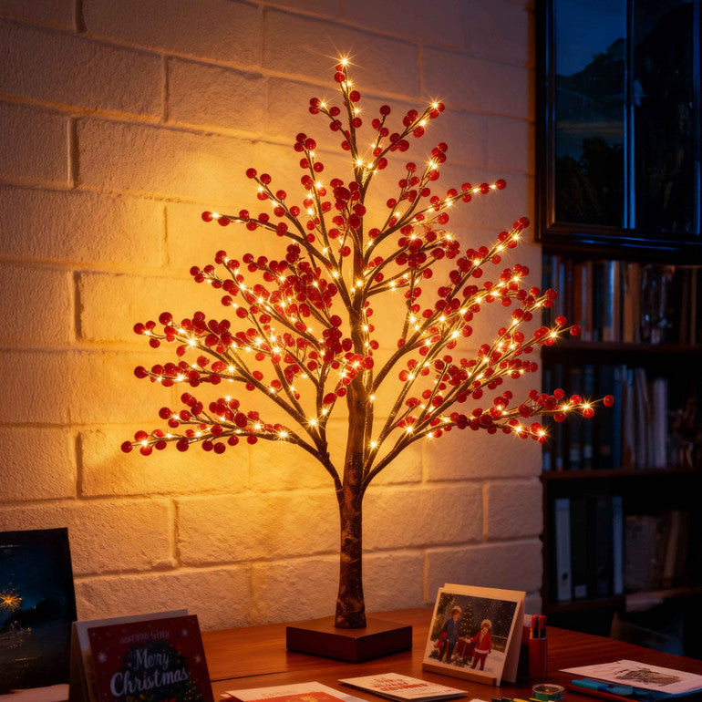 Árbol Floración de Bayas Rojas