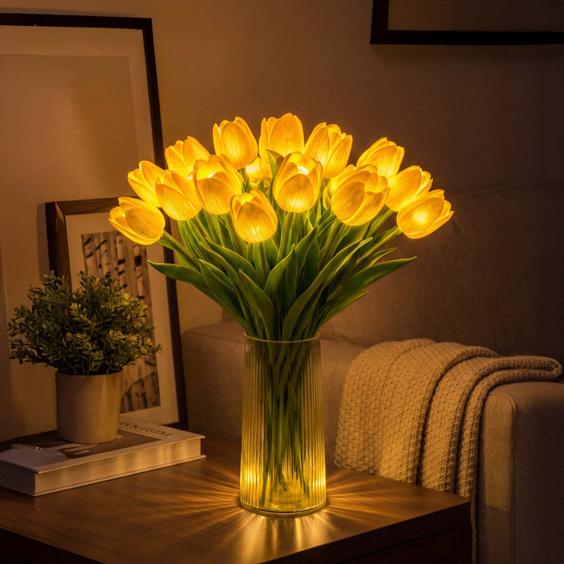 Luz Romántica Radiante de Tulipán