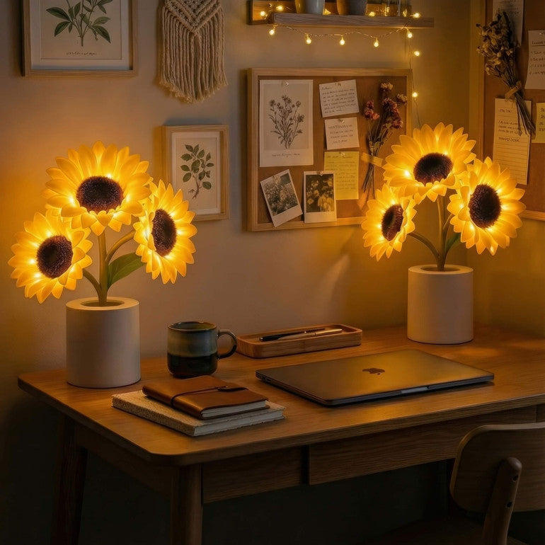 Lámpara de Girasol Brillante