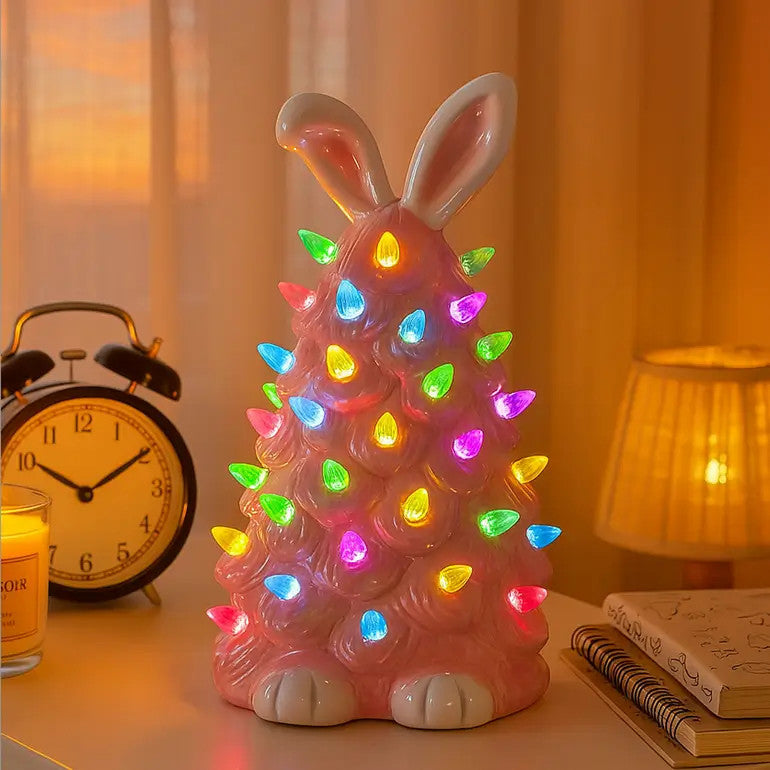 Conejito de Navidad Rosa Pétalo
