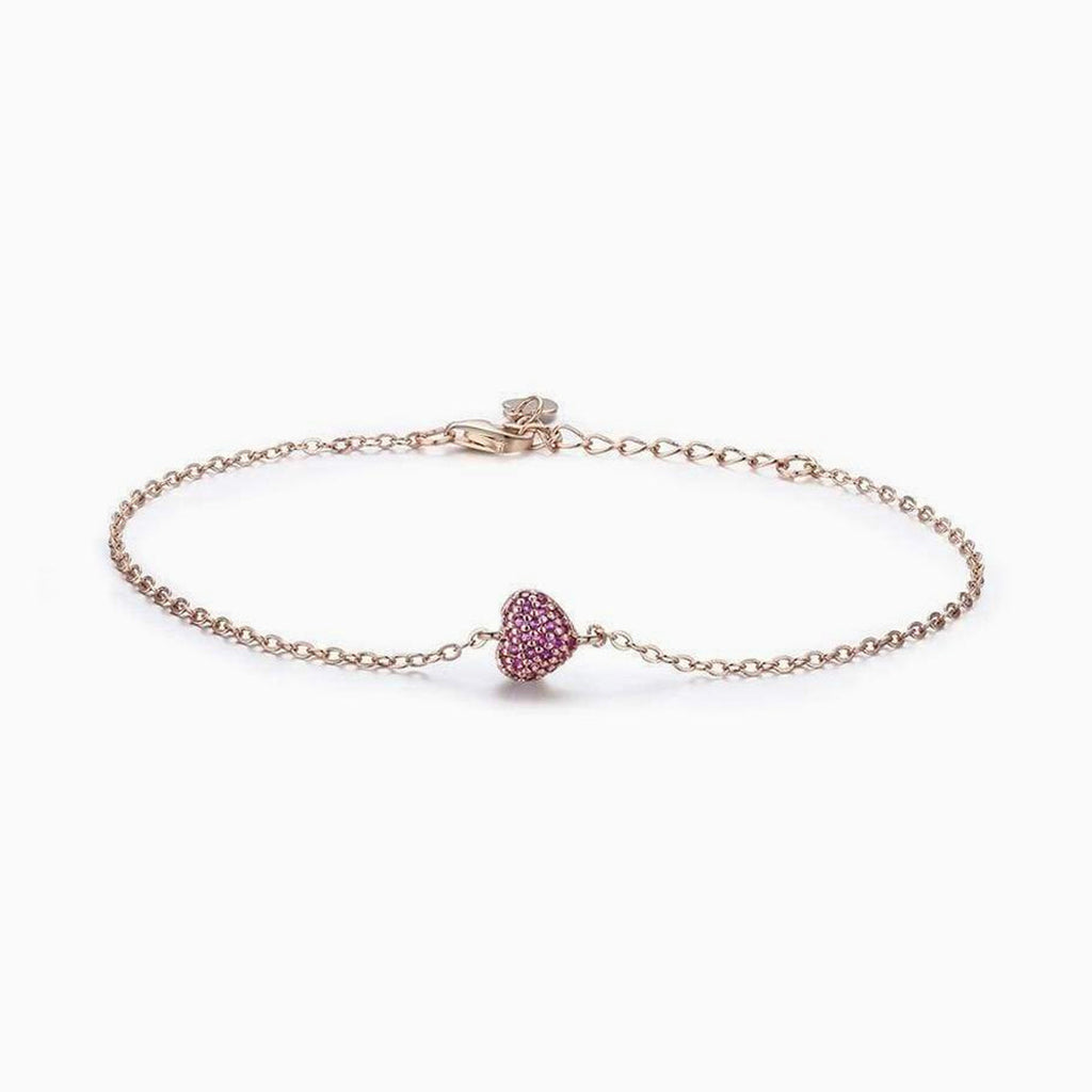 Pulsera de corazón con tachuelas