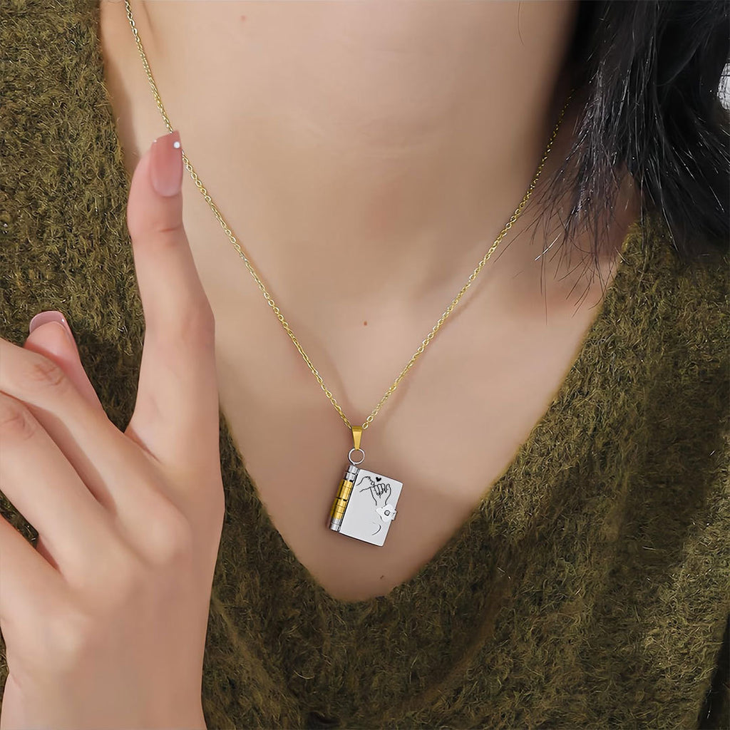 Para Hija - Collar Libro Siempre Contigo