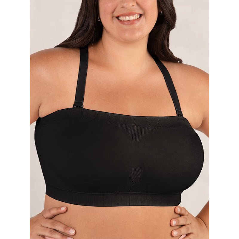 Convertible Strapless Bandeau Bra with Wireless Comfort, Anti - Slip Grip & Removable Straps Fit - LUNA