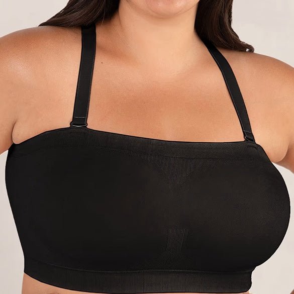 Convertible Strapless Bandeau Bra with Wireless Comfort, Anti - Slip Grip & Removable Straps Fit - LUNA