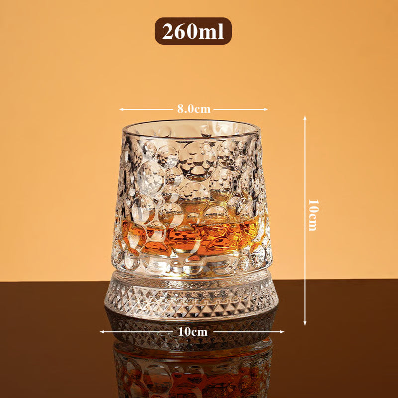 Luxury 360° Spinning Crystal Glass