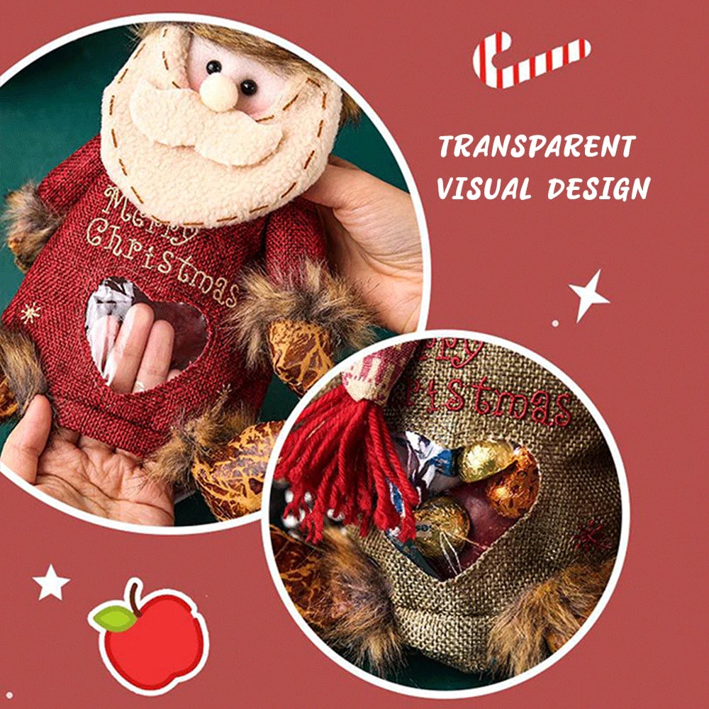 Bolsas de regalo de Navidad con diseño de cremallera