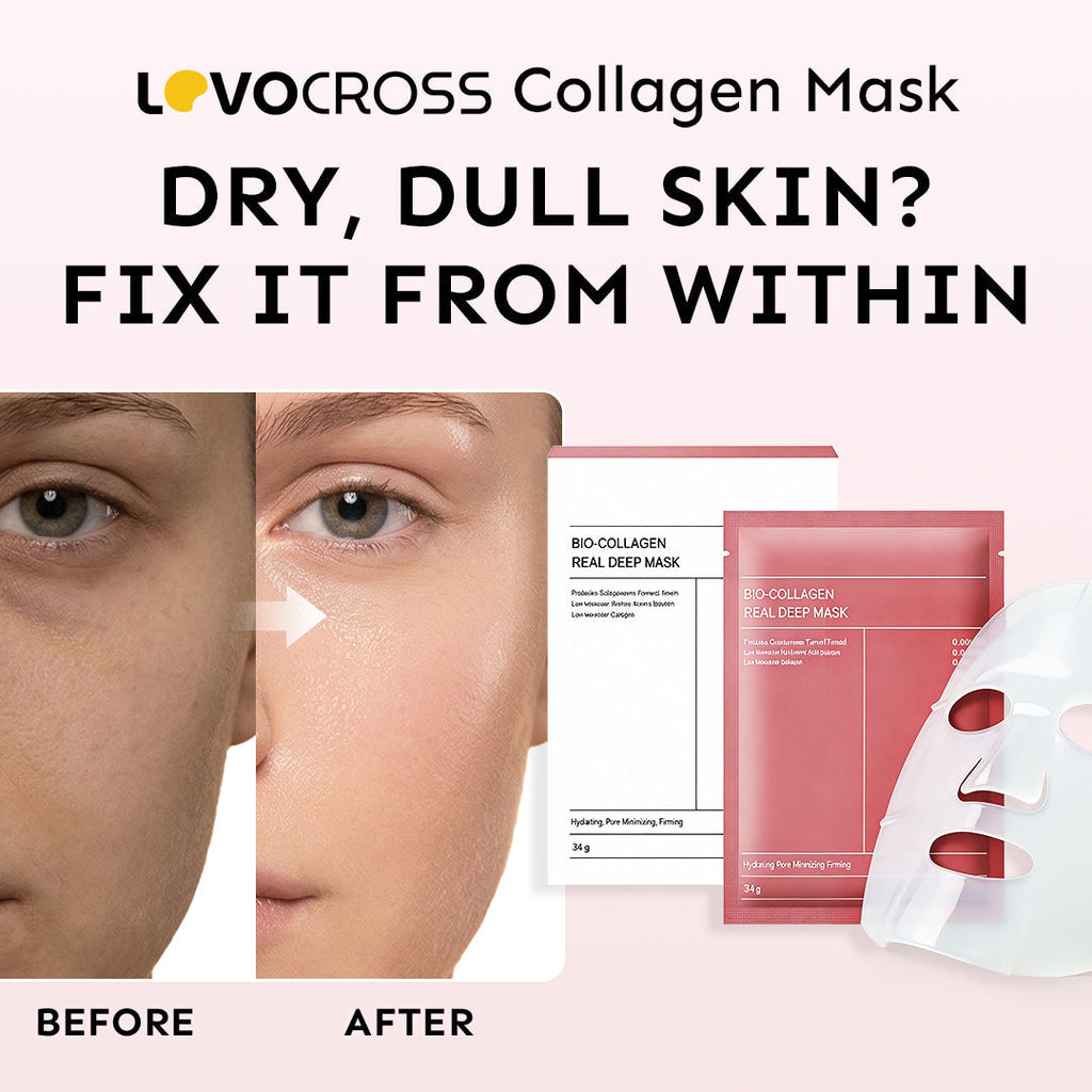 Mascarilla facial reparadora profunda con colágeno Lovocross